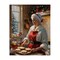 Stupell Industries Mrs. Claus Baking Cookies Canvas, design by Jo Moulton